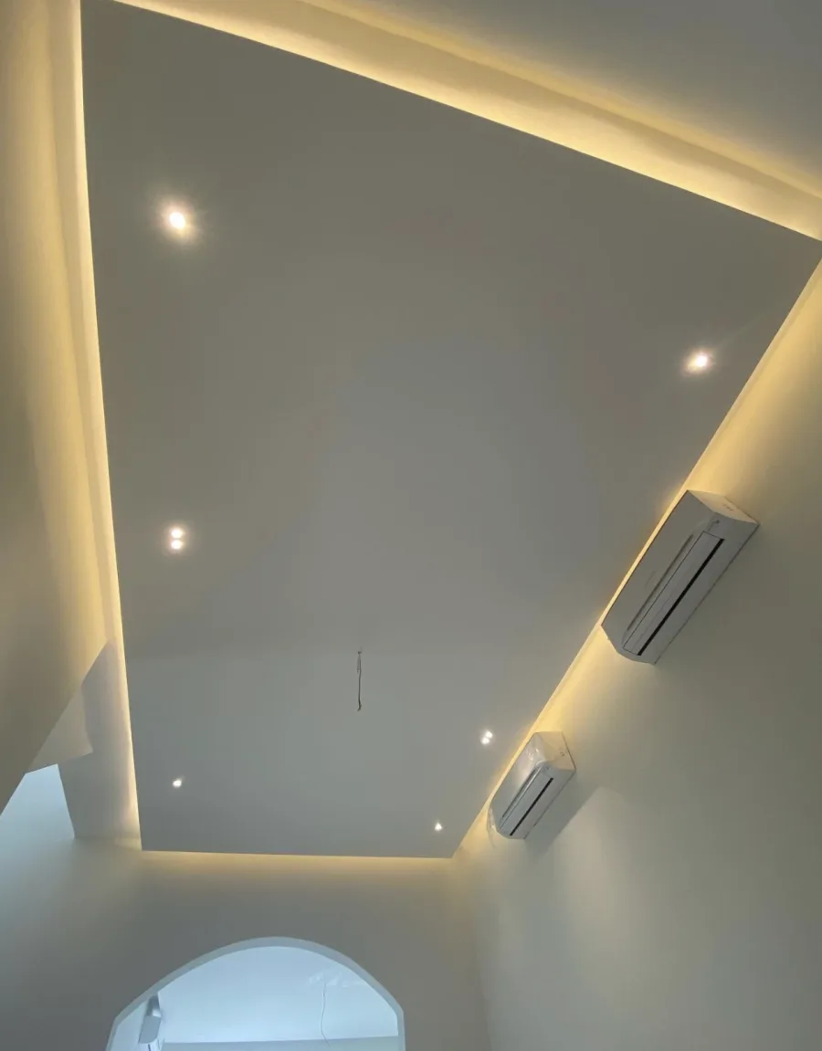 Çok Kademeli Alçıpan Tavan LED Cove Gömülü Spot Yukarı Bakış