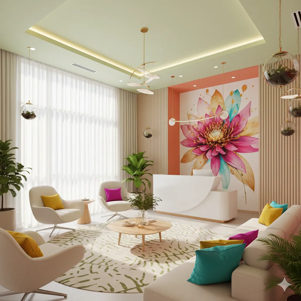 VividBloom Esthetics İç Mimari Projesi